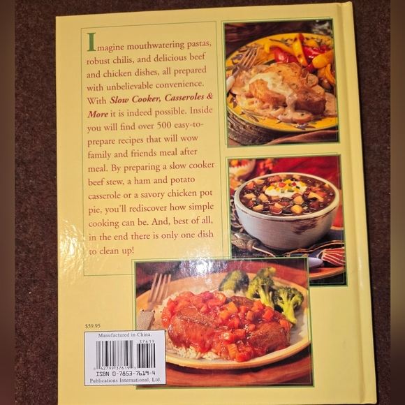 Slower Cooker Casseroles And More Hardbound Gold Leafing Bind Like New - Picture 6 of 7